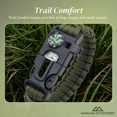 SurvivalPro | TrekMaster | 5-in-1 Paracord Survival Bracelet