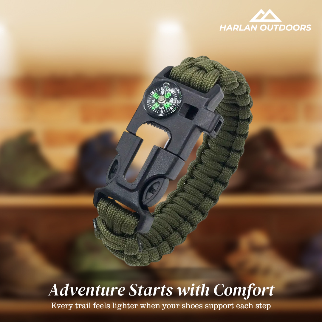 SurvivalPro | TrekMaster | 5-in-1 Paracord Survival Bracelet