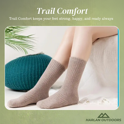 WoolHaven | ThermalSoft | 5-Pair Merino Wool Winter Hiking Socks for Women