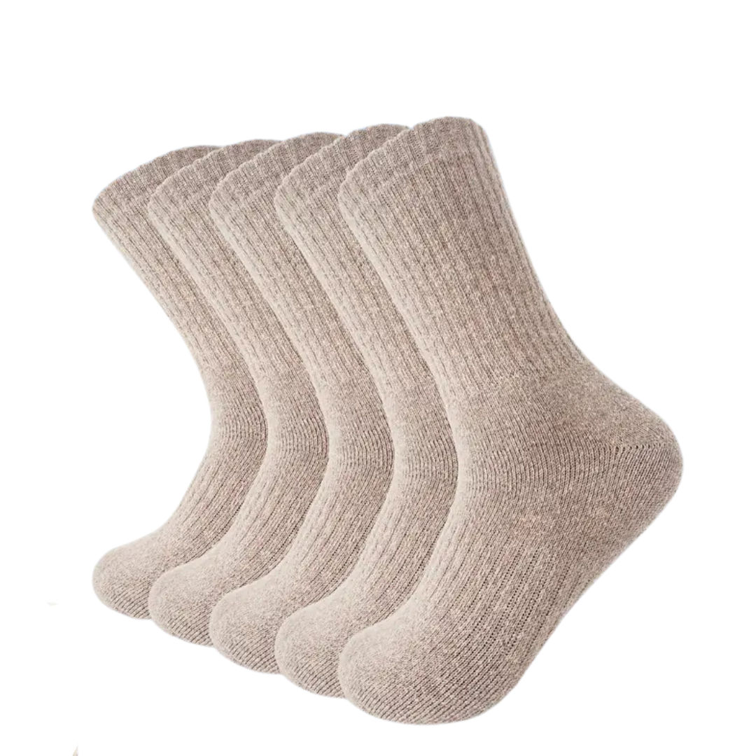 WoolHaven | ThermalSoft | 5-Pair Merino Wool Winter Hiking Socks for Women