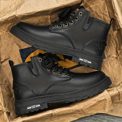 Walter | CoolEdge | Men’s Lace-Up Boots with Side Zip