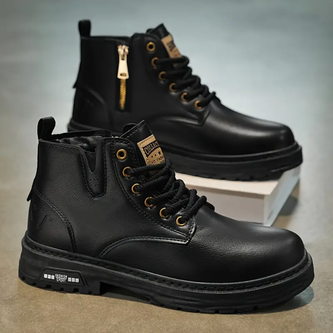 Walter | CoolEdge | Men’s Lace-Up Boots with Side Zip