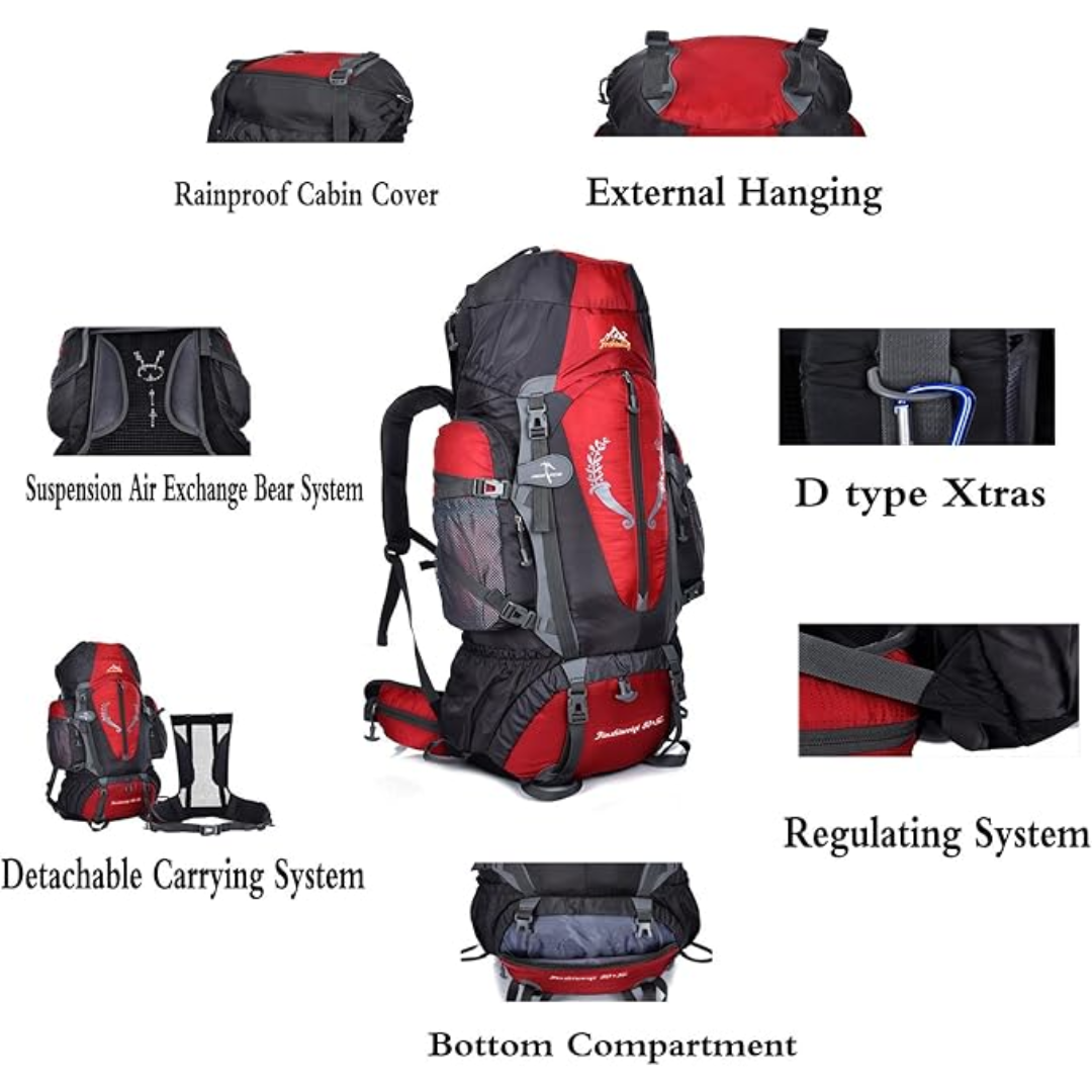 TerraPack | Summit85 | 85L Multi-Purpose Outdoor Hiking Backpack